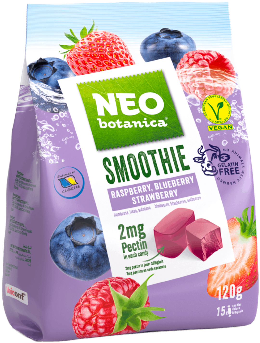 NEO SMOOTHIE SOFT CANDY BLUE,STRAW,RASPBERRY 120G